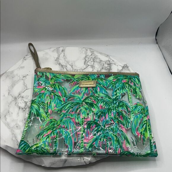 LILLY PULITZER Pink Suite Views Vinyl Pouch and Drink Koozie - Picture 6 of 6